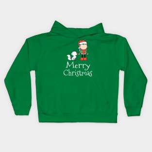 Hilda and Twig Merry Christmas Kids Hoodie